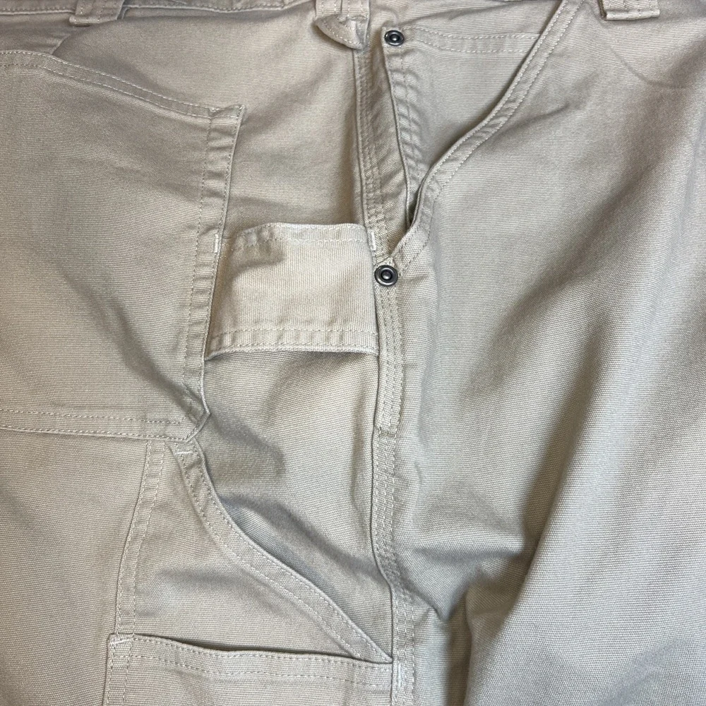 Duluth Trading Mens Pants 44x30 Tan Coolmax Flex Firehose Cargo Stretch Workwear